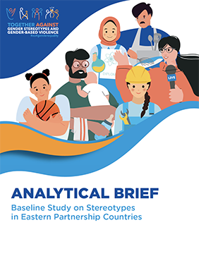 Cover of publication shows many characters with text and logos