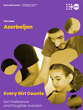 A purple cover with a cut-out photo of a man leaning over a girl. Title and logos.