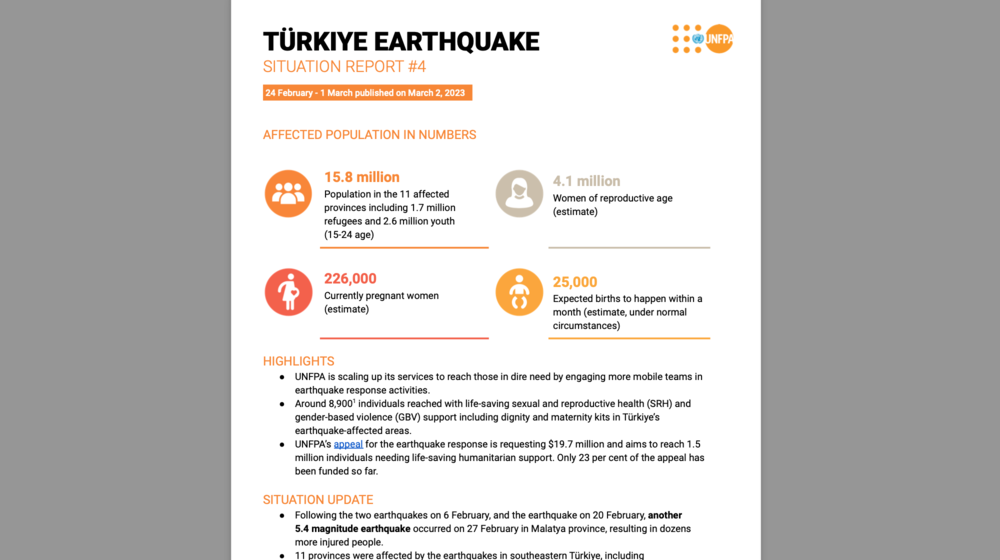Türkiye Earthquake Situation Report #4