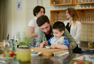 Father's Day cooking class at the Culinarium Cooking School in Tbilisi