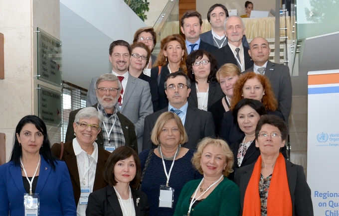 Members of the regional Reference Group on Quality of Maternal, Newborn and Child Health Care meeting in Istanbul, 10, December 2014