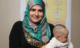 Syrian midwife Shatha Al Mostafa