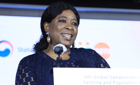 Diene Keita, UNFPA Deputy Executive Director, the 6th Global Symposium on Low Fertility and Population Ageing organized by UNFPA