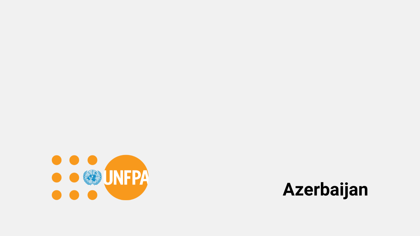 A grey background with orange UNFPA logo on it