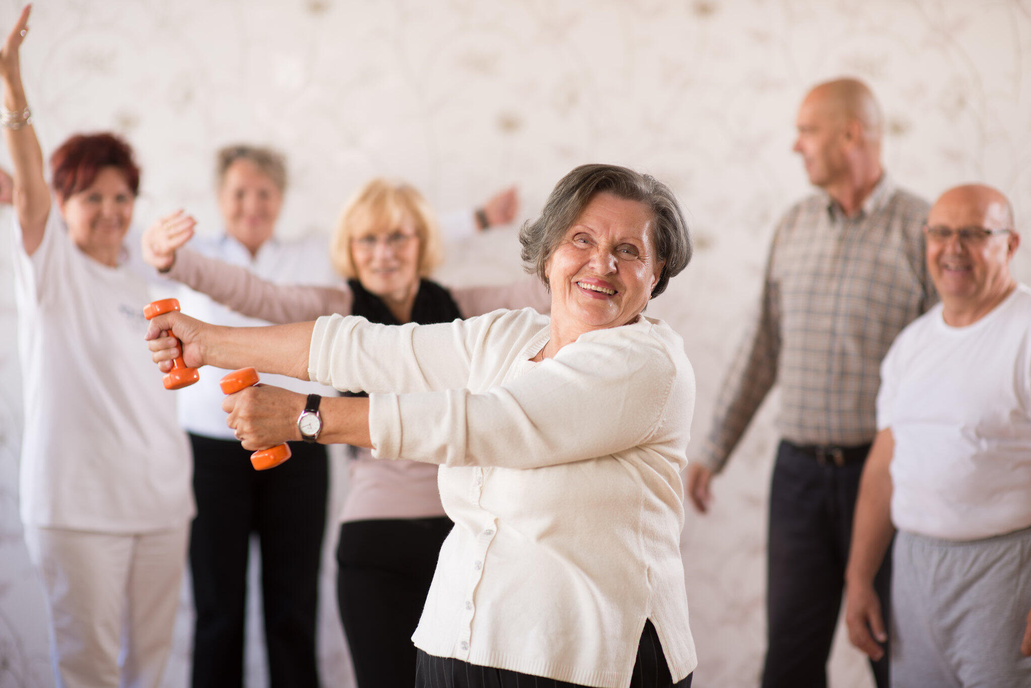 older people exercising