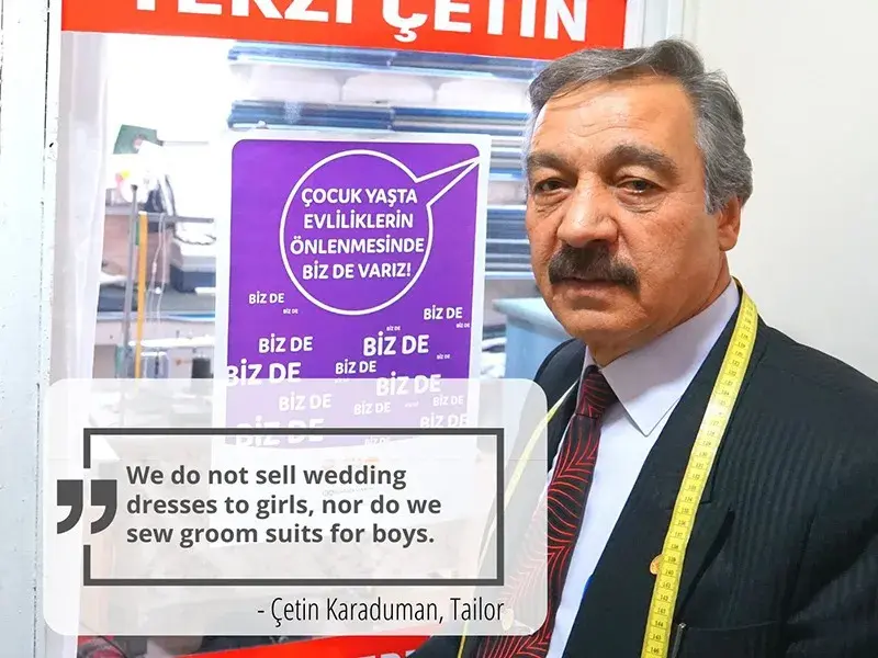 Craftsmen join campaign against child marriage in Turkiye