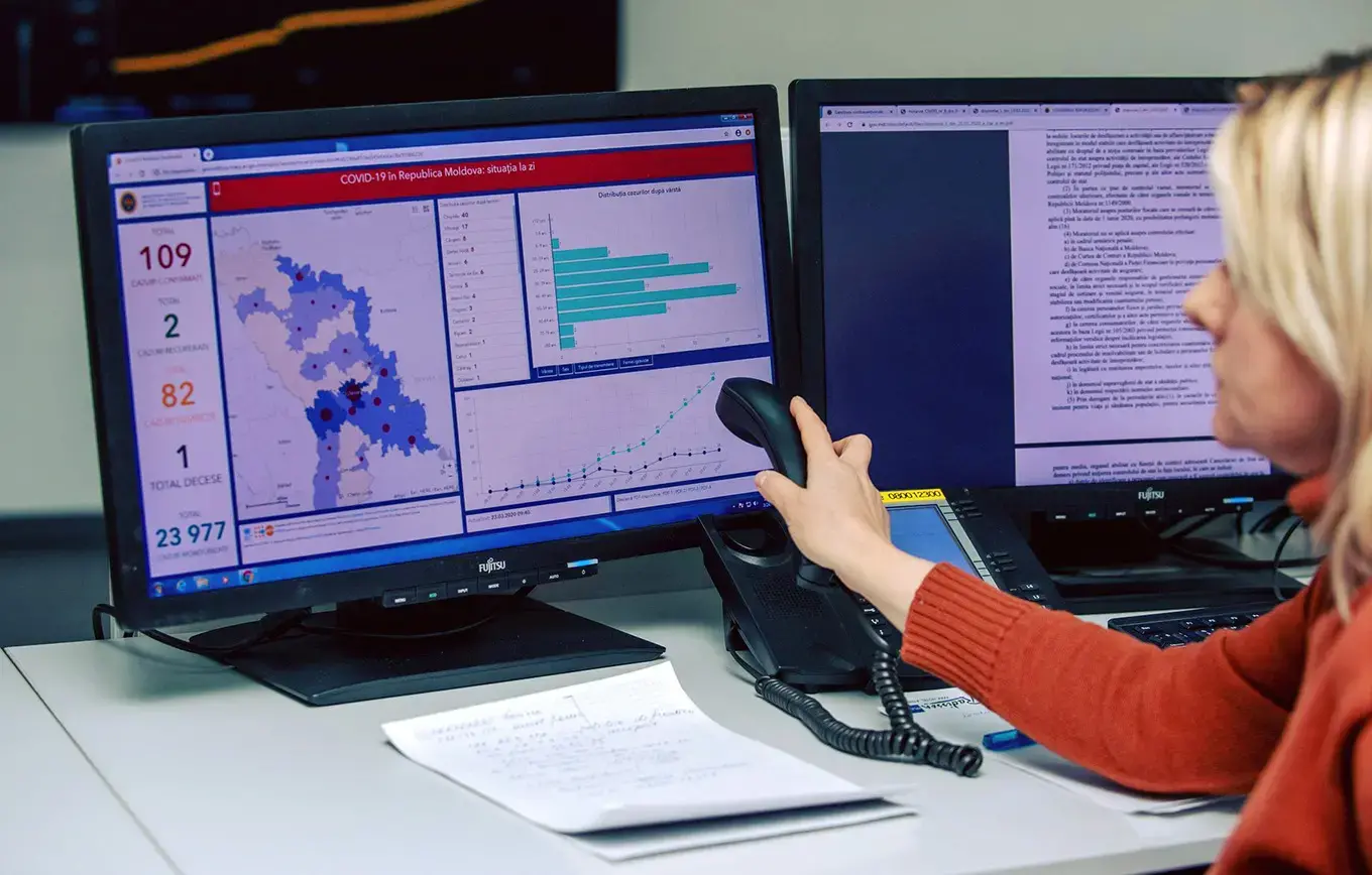 New online dashboard enables real-time monitoring of COVID-19 cases in Republic of Moldova