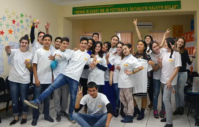 Peer-to-peer approach helps teens in Turkmenistan make healthy choices for life