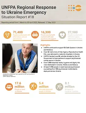 UNFPA Regional Response to Ukraine Emergency Situation Report #18 – 17 May, 2023