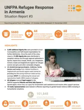 Refugee Response in Armenia Situation Report #3