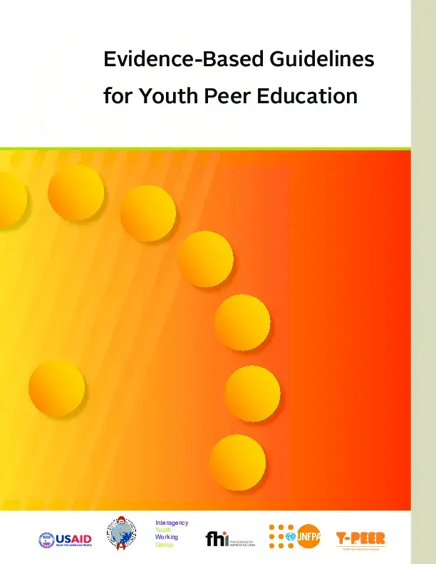 Evidence-Based Guidelines for Youth Peer Education