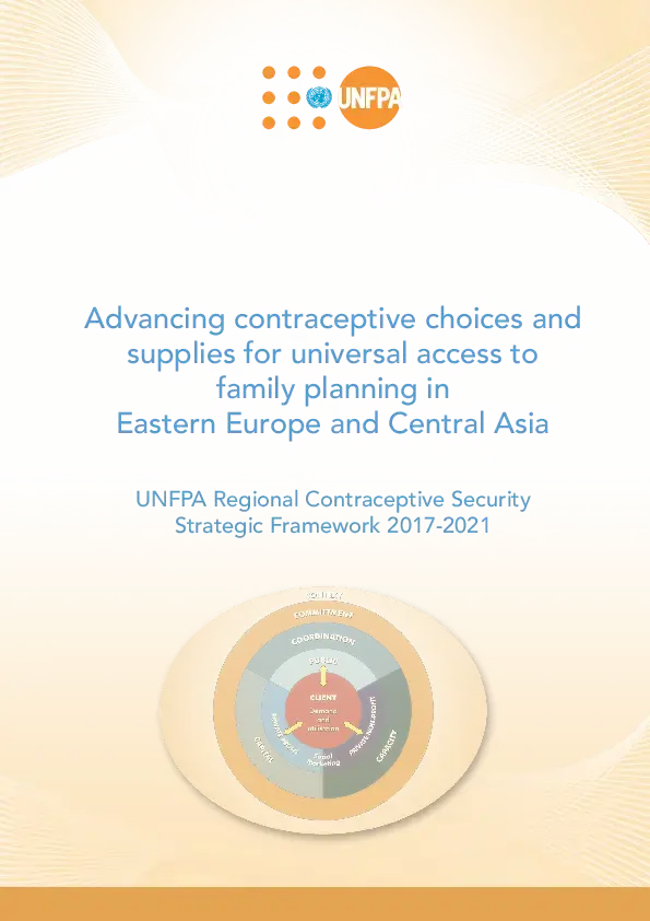 UNFPA Regional Contraceptive Security Strategic Framework 2017-2021