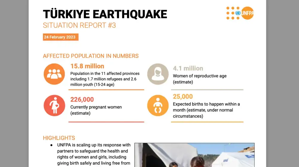 Türkiye Earthquake Situation Report #3