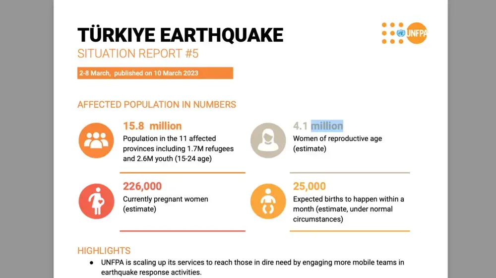 Türkiye Earthquake Situation Report #5