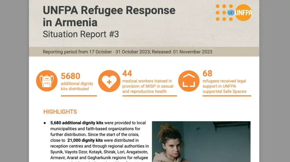 Refugee Response in Armenia Situation Report #3